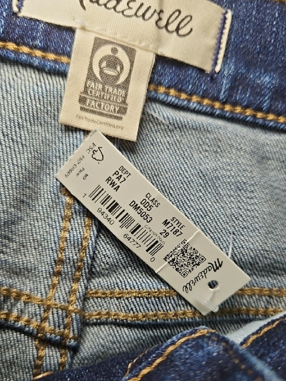 Madewell Dark Denim High Rise Skinny Button-Fly Jeans New - Picture 9 of 11